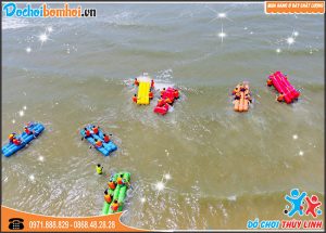 gậy bơm hơi team building