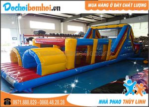 Nhà Hơi Địa Hình Thùy Linh 12m x 3,6m x 4m 2 nhà hơi trò chơi địa hình