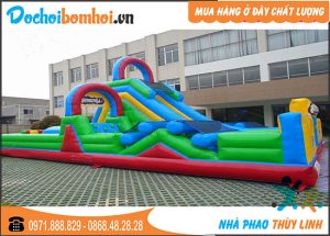 Nhà Vượt Chướng Ngại Vật Bơm Hơi 12m x 8m x 5m 4 nhà hơi vượt ngại vật