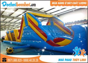 Nhà Hơi Địa Hình Thùy Linh 12m x 3,6m x 4m 3 nhà hơi trò chơi địa hình