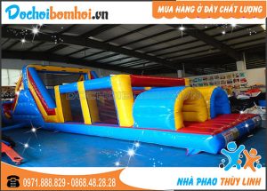 Nhà Hơi Địa Hình Thùy Linh 12m x 3,6m x 4m 4 nhà hơi trò chơi địa hình