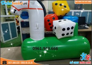 ngựa bơm hơi sắc màu