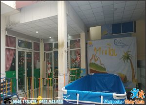 Bể Bơi Di Động Lắp Ghép Cỡ Nhỏ 2,1m x 5,1m x 1m 4 bể bơi lắp ghep kt 2,1m x 5,1m.