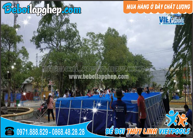 bể bơi di động lắp ghép tại Khánh Hòa