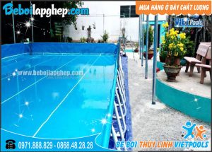 Bể Bơi Lắp Ghép Thông Minh 9,6m x 17,1m 4 bể bơi thông minh tại Sóc Trăng