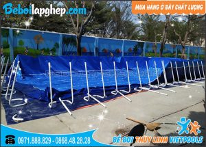 Bể Bơi Lắp Ghép Trường Học 6,6m x 18,6m 2 Bể bơi lắp ghép thông minh