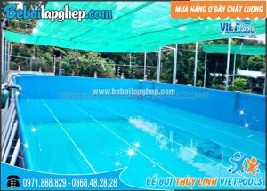 Bể Bơi Lắp Ghép Thông Minh 9,6m x 17,1m 2 bể bơi thông minh tại Sóc Trăng