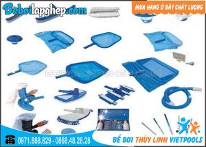 Bể Bơi Lắp Ghép Trường Học 6,6m x 18,6m 3 Bộ vệ sinh bể bơi lắp ghép