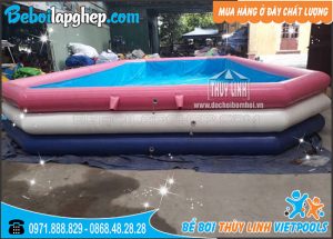 bể phao bơm hơi 3 tầng