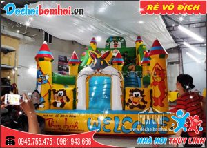 Nhà hơi nhà phao thỏ xám