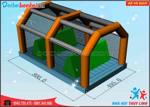 Nhà Hơi Vượt Chướng Ngại Vật 29m x 4m x 4m 3 nhà hơi chướng ngại vật