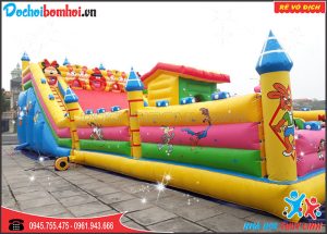 lâu đài hơi thỏ hồng tinh nghịch