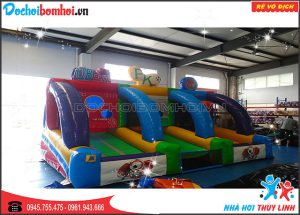 Nhà Phao Thể Thao Bơm Hơi 9m x 3m x 3m 2 nhà hơi thể thao kết hợp