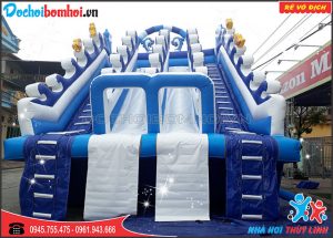 nhà hơi trượt nước cá voi xanh