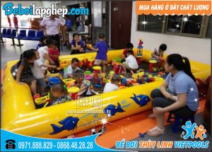 Bể Bơi Xúc Cát Cho Bé 3m x 3m x 0.3m 4 bể bơi xúc cát