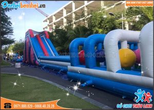 Nhà Phao Địa Hình Bơm Hơi 20m x 5m x 5m 3 nhà phao địa hình bơm hơi