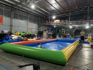 Bể Phao Hơi Hình Chữ Nhật 8m x 3,2m x 0,4m 2 bể phao hình chữ nhật