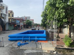 hồ phao 2 tầng bơm hơi