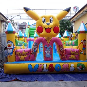 nhà phao lâu đài bơm hơi Pikachu