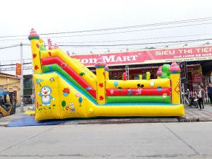 Nhà Phao Nhún Bơm Hơi Chú Hề Tinh Nghịch 4,2m x 8m 2 Nhà Phao Nhún Bơm Hơi Chú Hề Tinh Nghịch 4,2m x 8m 6