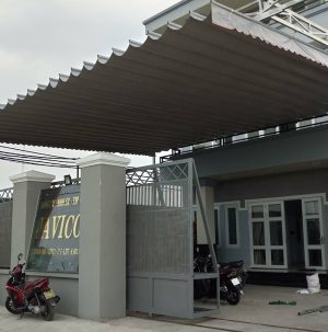 Mái Xếp Bạt Lượn Sóng 2 mái xếp bạt lượn sóng