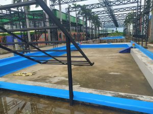 Bộ 3 Bể Bơi Âm Lắp Đặt Tại TP. Hồ Chí Minh 2 mặt bằng thi công bể bơi