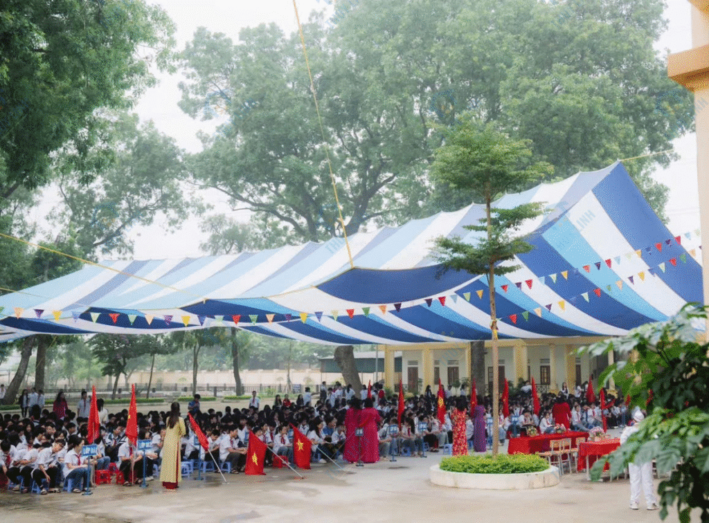 Dù 2 Mái Sự Kiện Tại Trường THCS Văn Bình 12