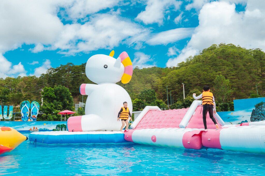 Mô Hình Bơm Hơi Tại Tea Resort Prenn Đà Lạt No1 11