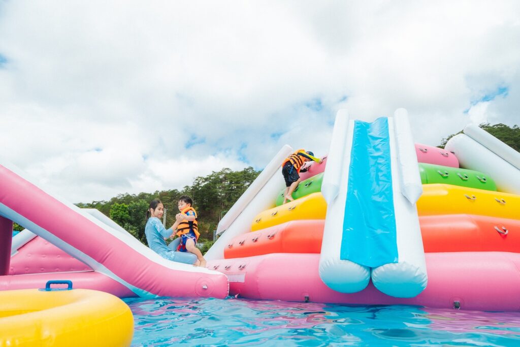 Mô Hình Bơm Hơi Tại Tea Resort Prenn Đà Lạt No1 13