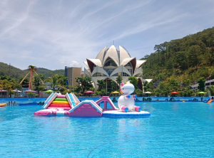 Mô Hình Bơm Hơi Tại Tea Resort Prenn Đà Lạt No1