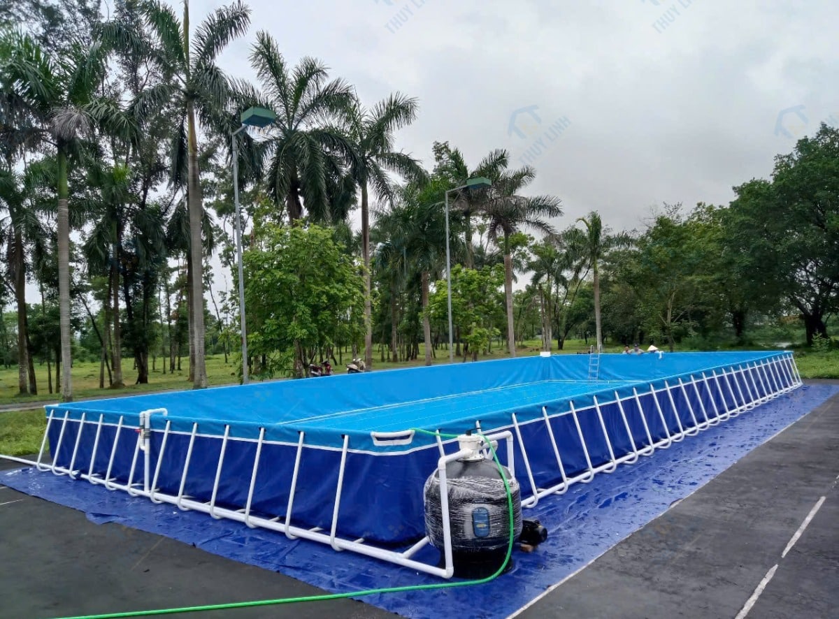 Bàn Giao Bể Bơi Lắp Ghép Tại Đông Sơn Chương Mỹ F1