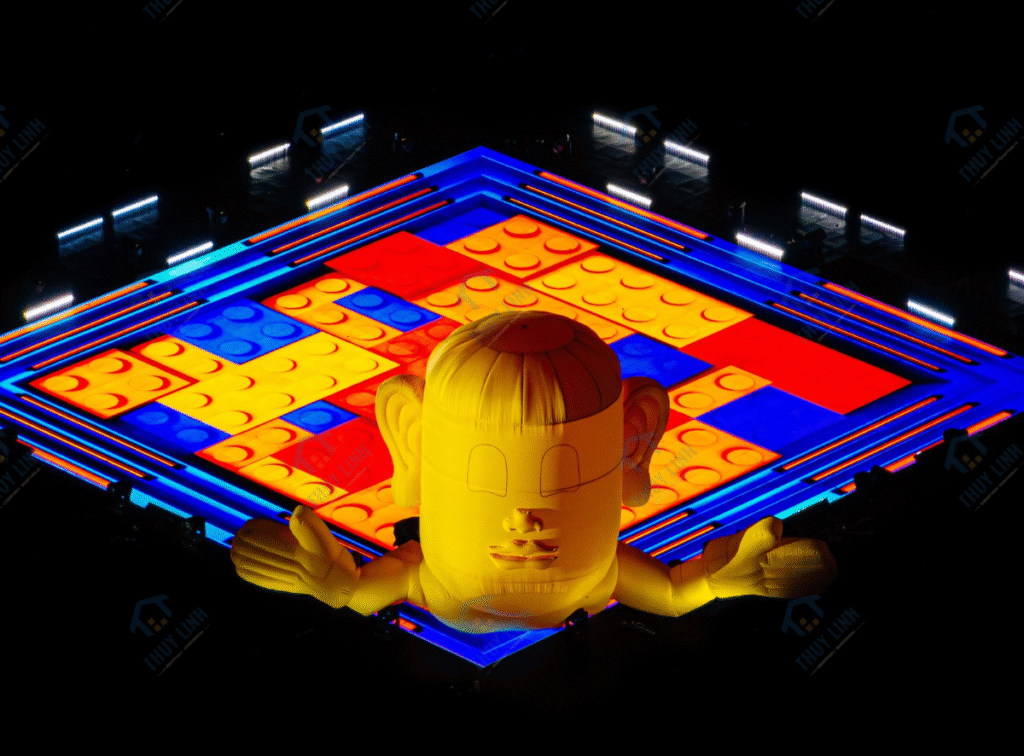 Linh vật bơm hơi đầu lâu