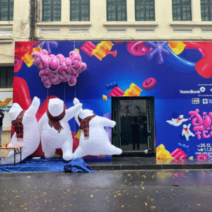 3 Chú Gấu Mascot Bơm Hơi Tại Đông Fest 2025