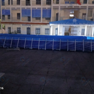 Hồ Bơi Khung Kim Loại Được Thùy Linh Vietpools Chạy Tiến Độ Như Thế Nào? 8