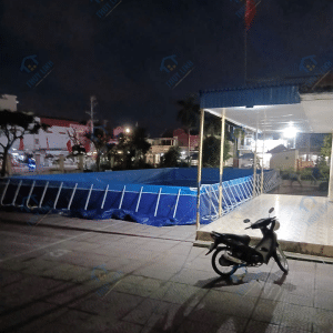 Hồ Bơi Khung Kim Loại Được Thùy Linh Vietpools Chạy Tiến Độ Như Thế Nào? 7